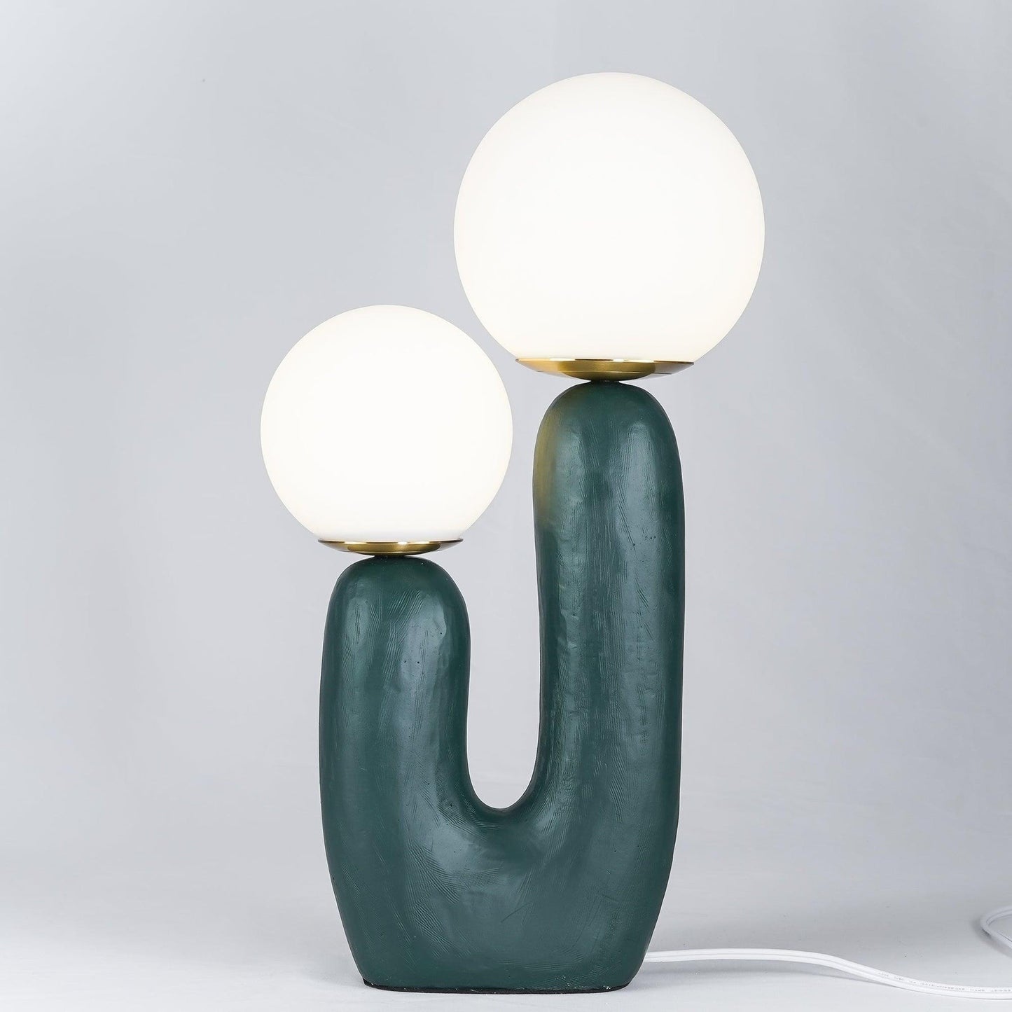 Rough Finish Resin Table Lamp with LED G9 Bulb – Modern Indoor Accent Light