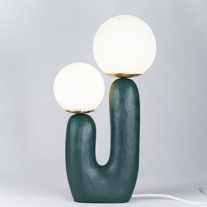 Rough Finish Resin Table Lamp with LED G9 Bulb – Modern Indoor Accent Light