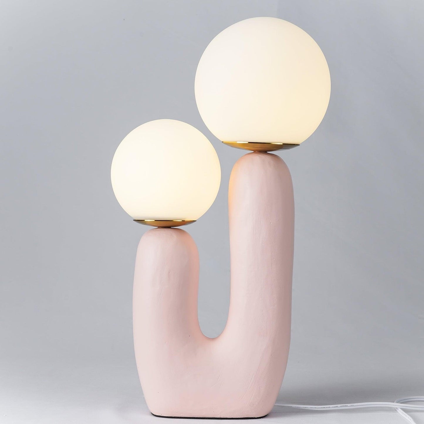 Rough Finish Resin Table Lamp with LED G9 Bulb – Modern Indoor Accent Light