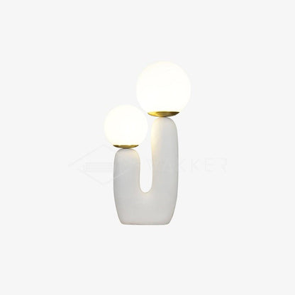 Rough Finish Resin Table Lamp with LED G9 Bulb – Modern Indoor Accent Light