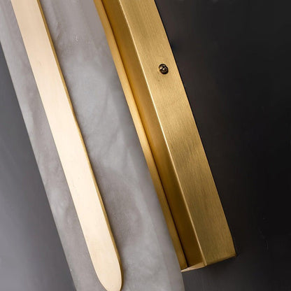 Round Alabaster LED Wall Sconce