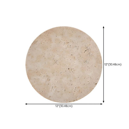 Round Travertine LED Wall Sconce