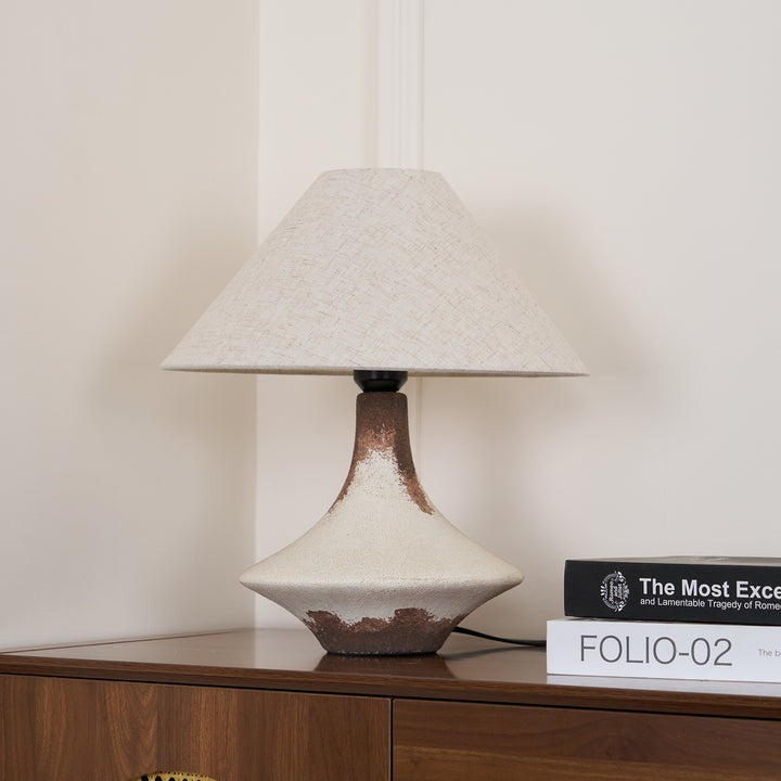Rustic Earthenware Ceramic Table Lamp