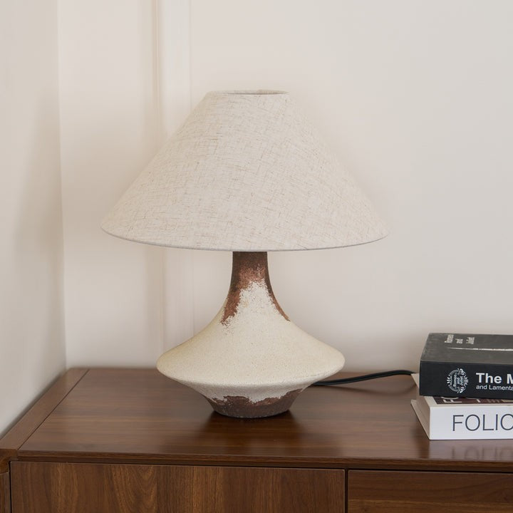 Rustic Earthenware Ceramic Table Lamp