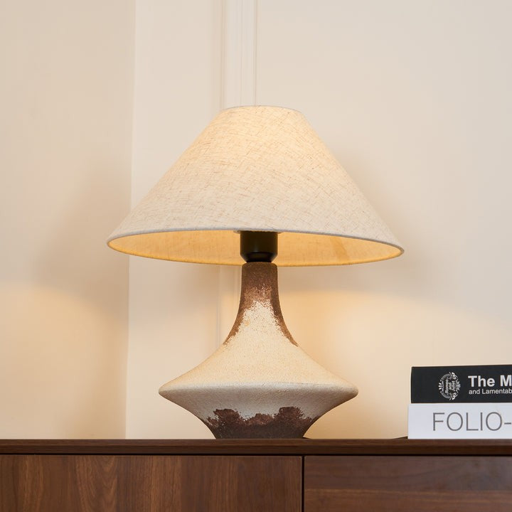 Rustic Earthenware Ceramic Table Lamp
