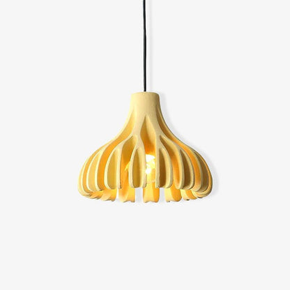 Sculptural Coral Resin Arc Pendant Light