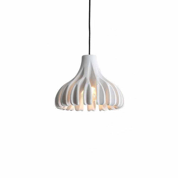 Sculptural Coral Resin Arc Pendant Light