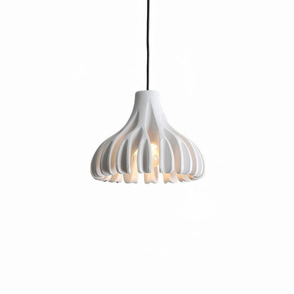Sculptural Coral Resin Arc Pendant Light