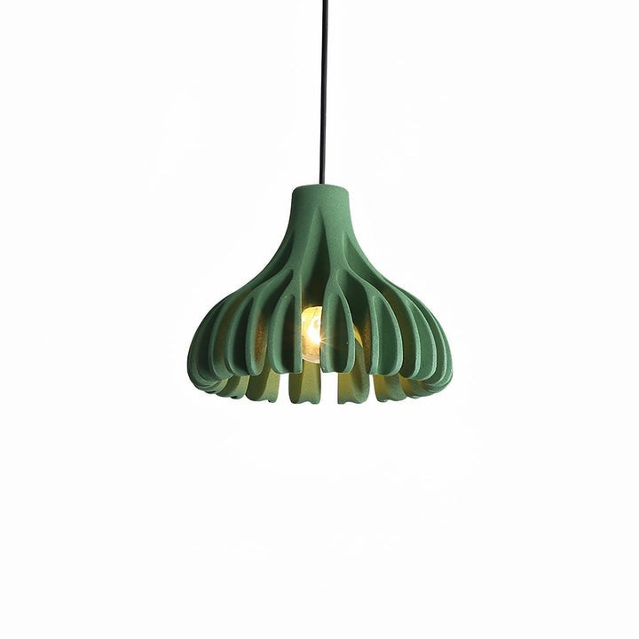 Sculptural Coral Resin Arc Pendant Light
