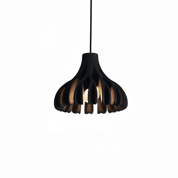 Sculptural Coral Resin Arc Pendant Light
