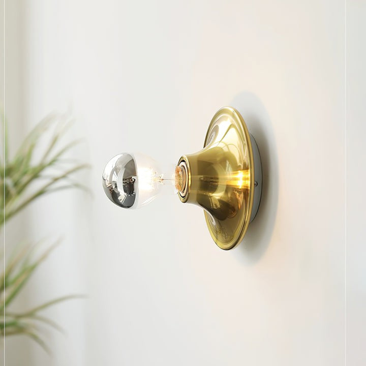 Sculptural Halo LED Wall Sconce