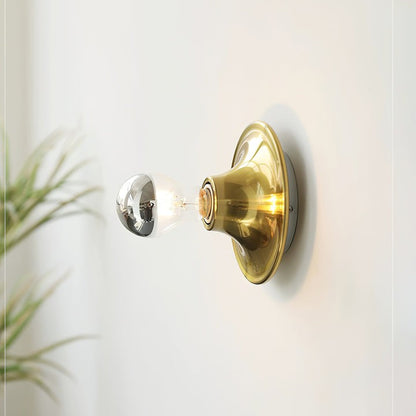 Sculptural Halo LED Wall Sconce