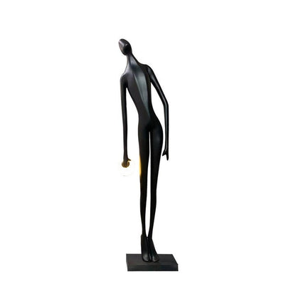 Sculptural LED Ring Floor Lamp with Minimalist Flair