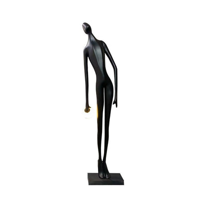Sculptural LED Ring Floor Lamp with Minimalist Flair