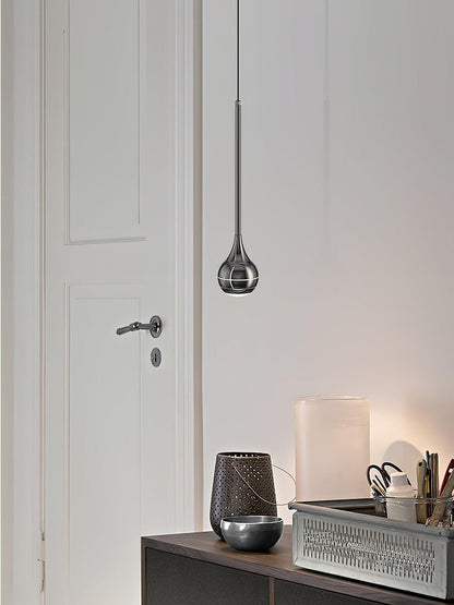 Sleek Acrylic LED Pendant Light with Clear Shade