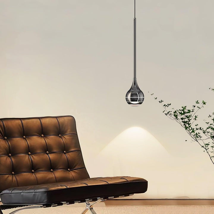 Sleek Acrylic LED Pendant Light with Clear Shade