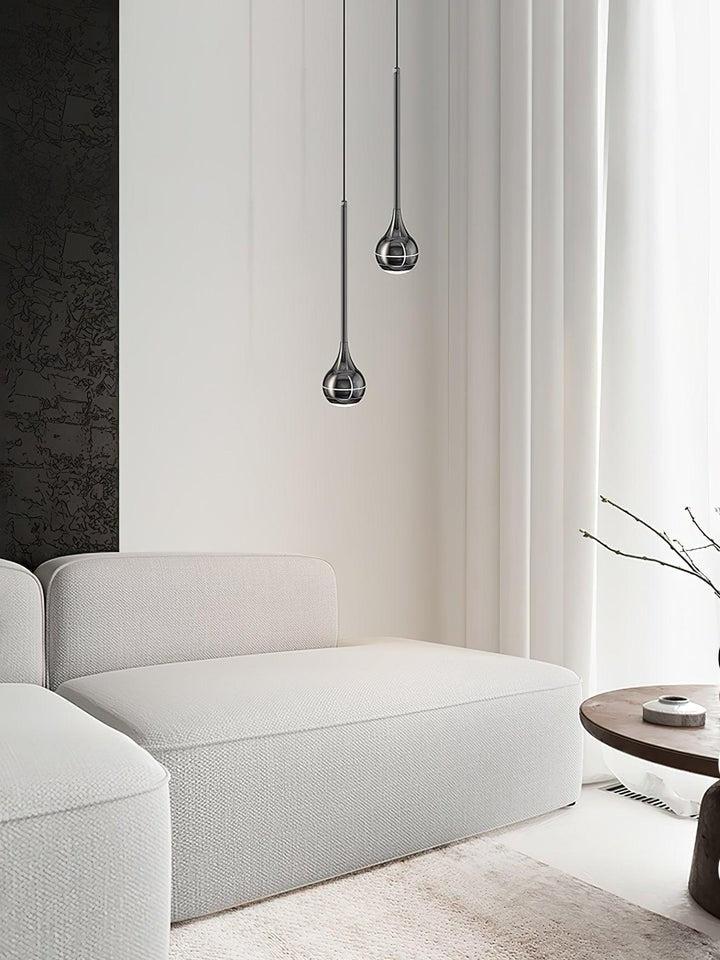 Sleek Acrylic LED Pendant Light with Clear Shade