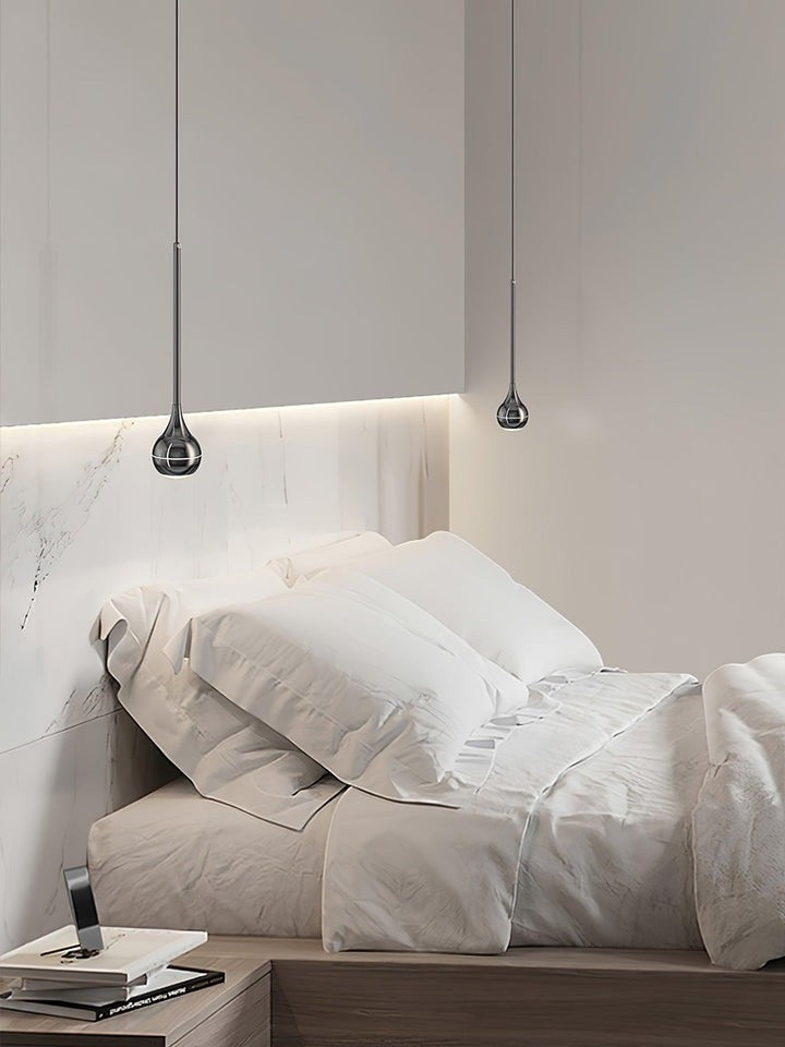 Sleek Acrylic LED Pendant Light with Clear Shade