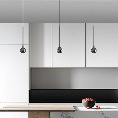 Sleek Acrylic LED Pendant Light with Clear Shade