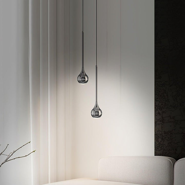 Sleek Acrylic LED Pendant Light with Clear Shade