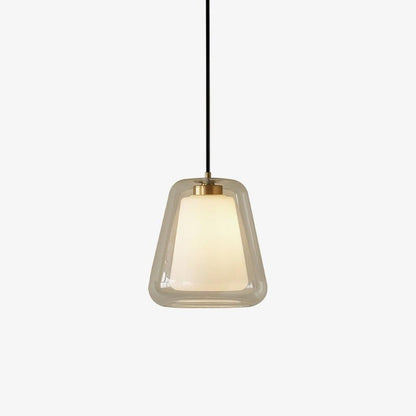 Sleek Glass Modern Pendant Light