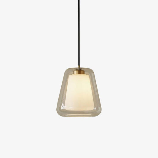 Sleek Glass Modern Pendant Light