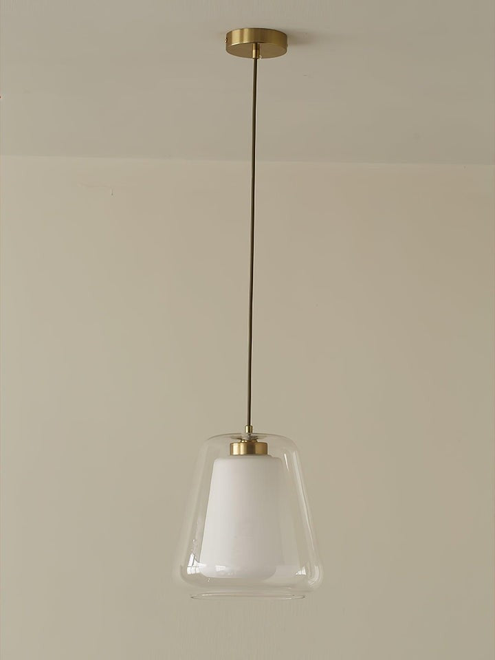 Sleek Glass Modern Pendant Light