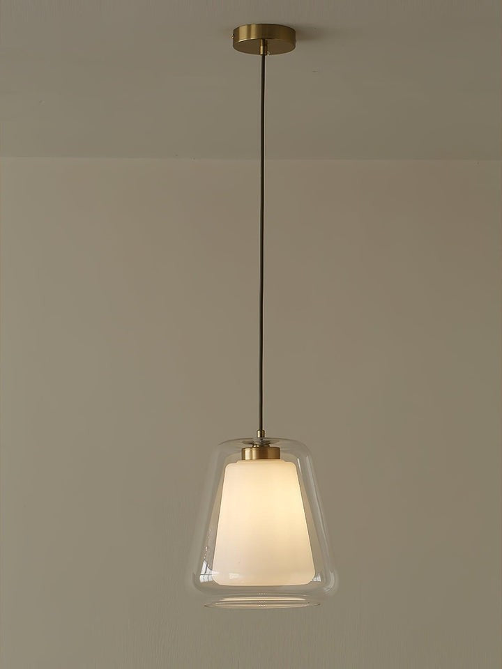 Sleek Glass Modern Pendant Light