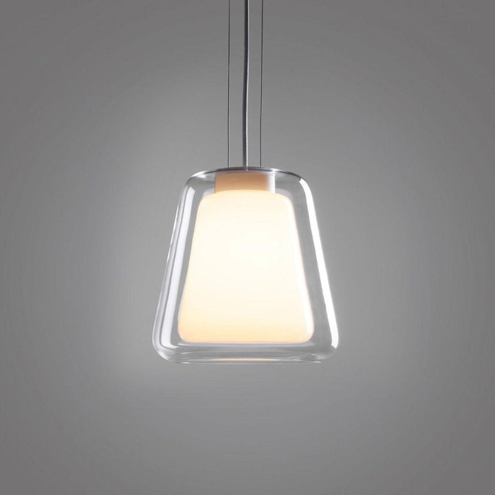 Sleek Glass Modern Pendant Light