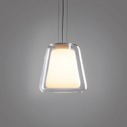 Sleek Glass Modern Pendant Light