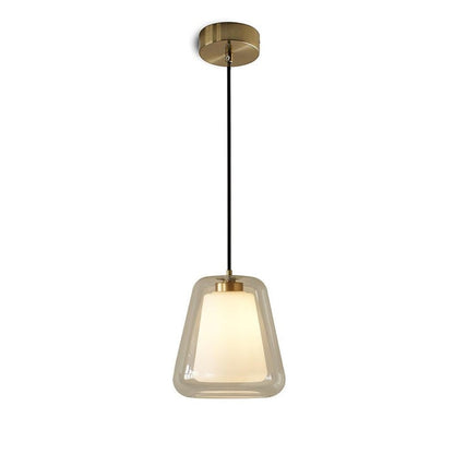 Sleek Glass Modern Pendant Light