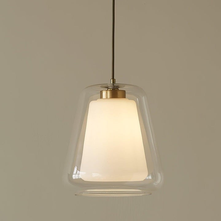 Sleek Glass Modern Pendant Light