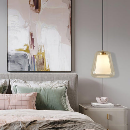 Sleek Glass Modern Pendant Light