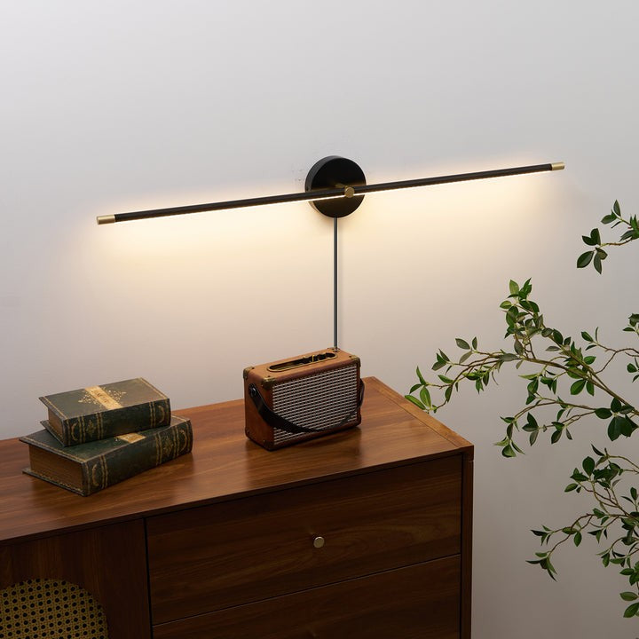 Slim Linear LED Plug-In Wall Sconce