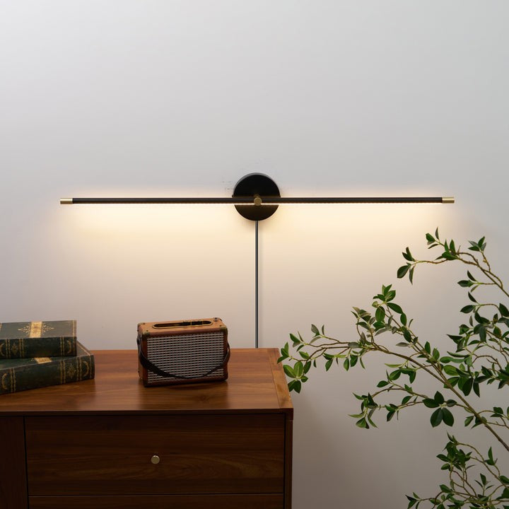 Slim Linear LED Plug-In Wall Sconce