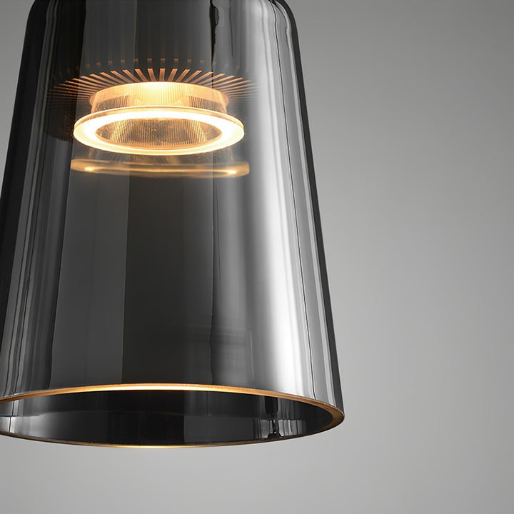 Smoky Gray Aluminum LED Pendant Light