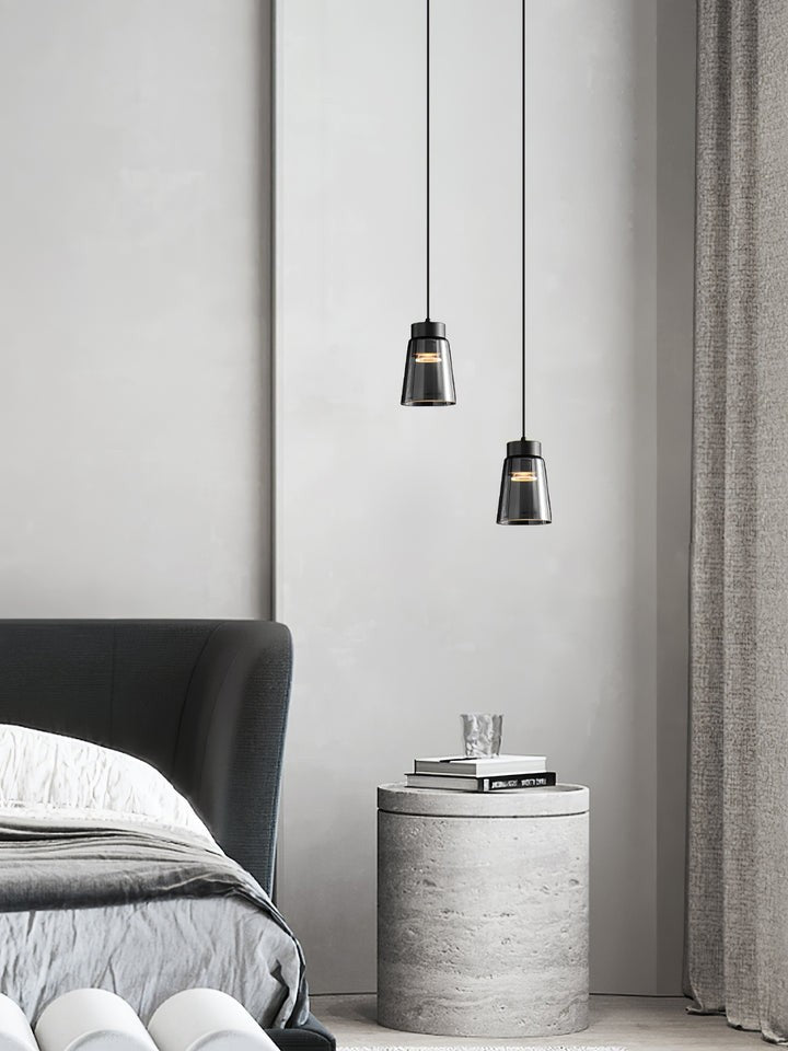Smoky Gray Aluminum LED Pendant Light