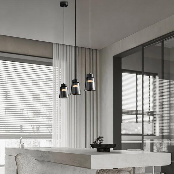 Smoky Gray Aluminum LED Pendant Light