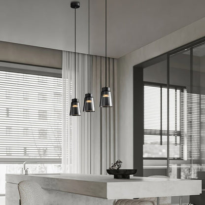 Smoky Gray Aluminum LED Pendant Light