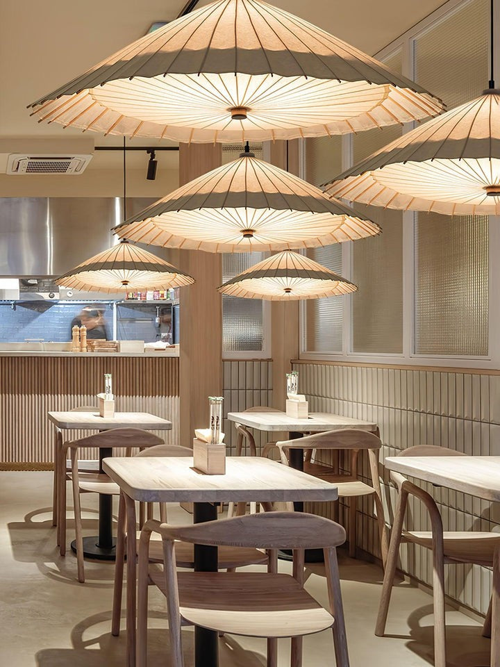Soothing Fabric Umbrella Pendant Light