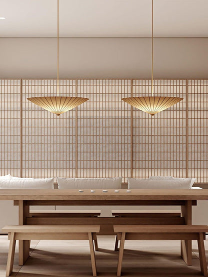 Soothing Fabric Umbrella Pendant Light