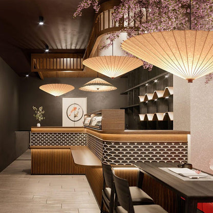 Soothing Fabric Umbrella Pendant Light