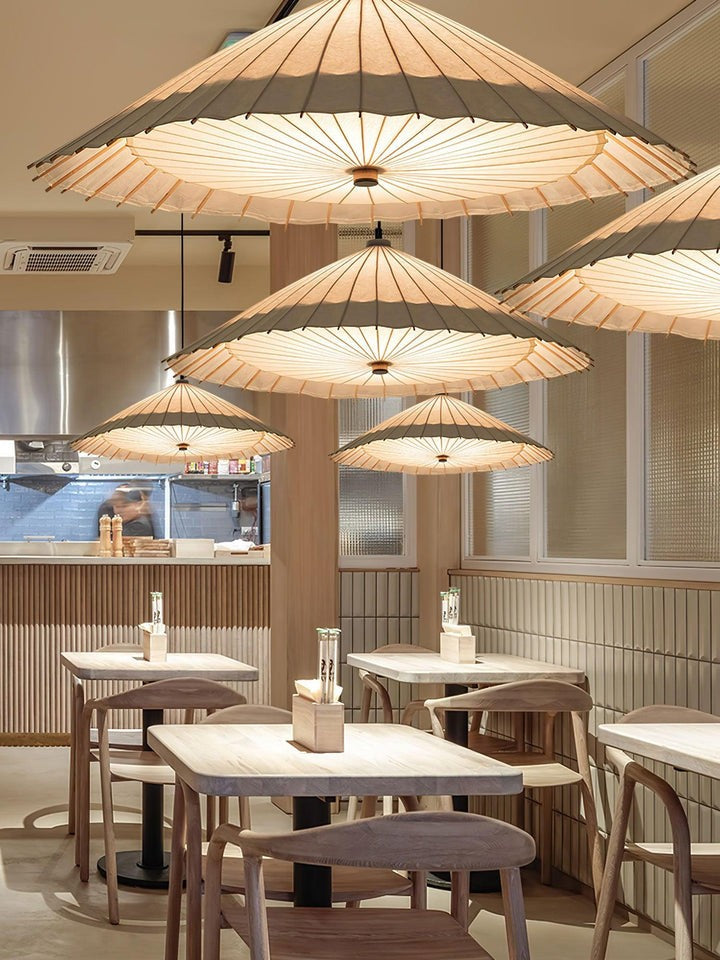 Soothing Fabric Umbrella Pendant Light