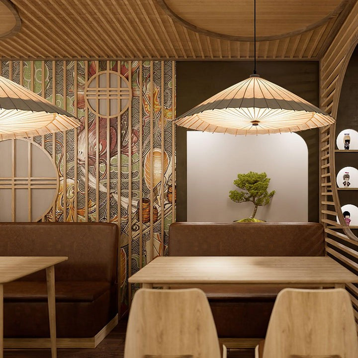 Soothing Fabric Umbrella Pendant Light