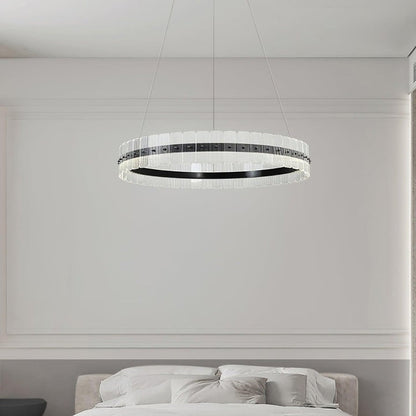 Sparkling LED Acrylic Block Chandelier