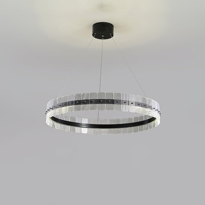Sparkling LED Acrylic Block Chandelier