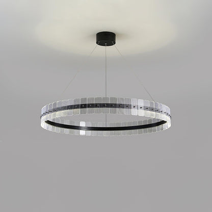 Sparkling LED Acrylic Block Chandelier