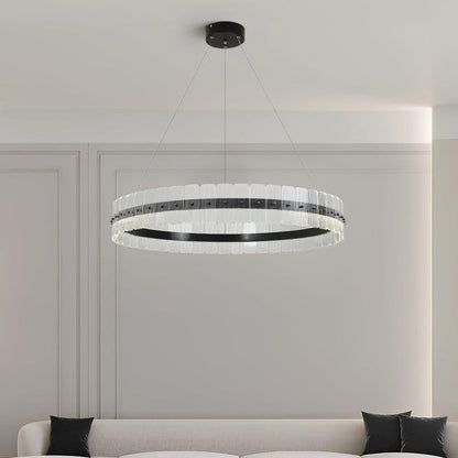 Sparkling LED Acrylic Block Chandelier