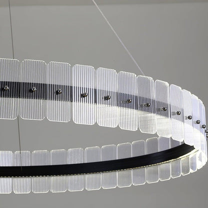 Sparkling LED Acrylic Block Chandelier