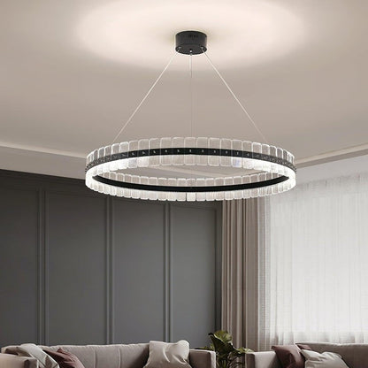 Sparkling LED Acrylic Block Chandelier